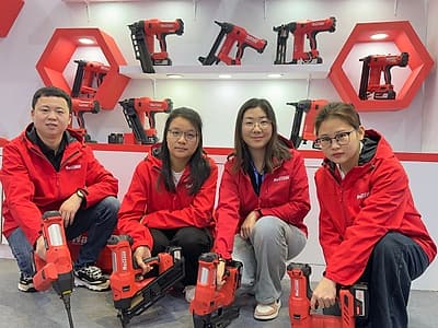 NailTask export sales and customer support team at the factory
