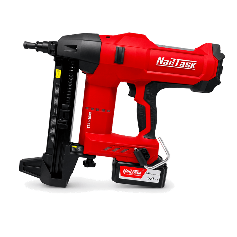 NailTask DCCN100X2 20V cordless brushless multi-purpose concrete nailer with collated pin magazine