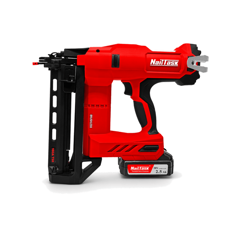 NailTask DCFN40-T50 20V cordless brushless 16-gauge finish nailer for trim and flooring